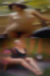 Steamy swinger woman make out session.